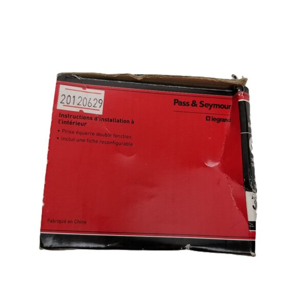 Pass & Seymour Legrand 30/50 Amp Angle Plug 304B Black Dryer Range Dual Function - Picture 11 of 12